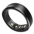 RingConn Gen 1, Smart Ring für Damen/Herren, Kein App-Abonnement, Größe zuerst mit Größenkit, Smart Ring Health Tracker, 7 Tage Akkulaufzeit, Fitness & Schlaf-Tracker für iOS & Android (Schwarz, Größe