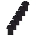 Fruit of the Loom T-Shirt, sechs Stück in unterschiedlicher Farbkomination (Packung, 6-tlg., 6er-Pack) mit Rundhalsausschnitt schwarz M (48/50)