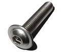50 Stück Linsenkopf Schrauben mit Flansch M5x12 mm - ISO 7380/2 - A2 Edelstahl - Innensechskant - V2A – Linsenflanschkopfschrauben (50, M5x12 mm)