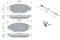 BOSCH 0 986 424 455 Bremsbelagsatz, Scheibenbremse für Renault Nissan Citroën