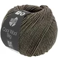 LANA GROSSA Cool Wool Big Melange | Extrafeine Merinowolle waschmaschinenfest und filzfrei | Handstrickgarn aus 100% Schurwolle (Merino) | 50g Wolle zum Stricken & Häkeln | 120m Garn FB 1622