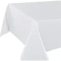Delindo Lifestyle Tischdecke WIEN (1-tlg), Fleckabweisend, pflegeleicht, 180 g/m2 weiß eckig | 220 cm x 140 cm