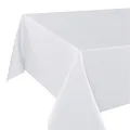 Tischdeckenshop24 Tischdecke WIEN weiß Premium, schmutzabweisend, ganzjährig, rechteckig 140x220 cm