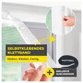 EASYmaxx Insektenschutz-Fensterrahmen Insektenschutzgitter 150 x 180 cm mit Klettverschluss, (1-St), zuschneidbarer Insektenschutz Fenster,  mit Klettband selbstklebend weiß 150 cm x 180 cm
