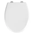 Wenko-Wenselaar GmbH & Co. KG WENKO WC-Sitz Gubbio, bruchsicher, Klassischer Toilettensitz mit Easy Close-Absenkautomatik, 1 WC-Sitz, Farbe: weiß 22883100