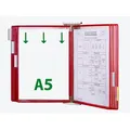 tarifold Wand-Sichttafelsystem 425103 DIN A5 rot mit 10 St. Sichttafeln, 1 St.