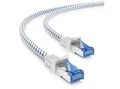 deleyCON deleyCON 10m CAT8.1 Nylon Netzwerkkabel S/FTP PIMF 2000MHz 40Gbit LAN-Kabel