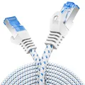 10m CAT8 Patchkabel Nylon Netzwerkkabel S/FTP 40Gbit RJ45 LAN DSL CAT8.1 Kabel