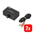 SPEAKA PROFESSIONAL 4 PORT CINCH Audioverteiler Switch Audio HDMI 2 STÜCK