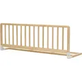 Safety 1st Bettgitter Rausfallschutz, Wooden Bed Rail 110cm, 18 Monate–5 Jahre, Verstellbares Bettschutzgitter, Automatische Sperre, Natural Wood - Beige