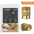 Ruthex M6 threaded insert - Rx-M10x12,7 - 10 pcs (M10) (GE-M10x127-001)
