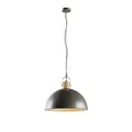 Lindby Hängeleuchte Holgar, grün, Holz, Metall, Ø 45 cm, E27