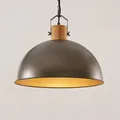 Lindby Pendelleuchte 'Holgar' (Vintage, Industriell) in Grün aus Metall (1 flamm