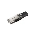 Hama 108071 Rotate USB Typ-A Stick 128 GB  Schwarz, Silber