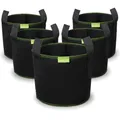 Stofftopf Pflanzsack Gartenbeutel 5x 20L aus Vliesstoff für Tomaten Gemüse Bl...