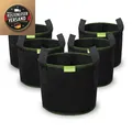 5x Stofftopf 20L Pflanzsack Griffe Filzstoff 5 Gallonen