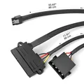SATA Kabel 15-Pin auf 22-Pin 6 Gbit/s 60cm KabelDirekt für HDD/SSD