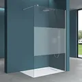 Mai & Mai Duschwand für Dusche Duschabtrennung 120x200cm Walk-In ESG-Sicherheitsglas 10mm NANO Glas BRAM3 Bremen2MS