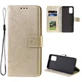CoverKingz Handy Case kompatibel mit Samsung Galaxy A33 5G - Handy Cover mit Kartenfach Phonecase - Smartphone Hülle klappbar Motiv Mandala Gold