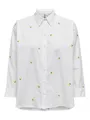 ONLY Blusentop ONLNEW LINA GRACE LS EMB SHIRT NOOS