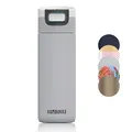 Kambukka Thermobecher 500ml - Kaffeebecher to go aus Edelstahl - Auslaufsicher & dicht - Isolierbecher, Travel & Coffee mug - hält 9h heiß/ 18h kalt - Modell ETNA UNCERTAIN GREY