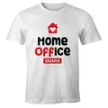 MoonWorks Print-Shirt Herren T-Shirt Aufdruck Home-Office Outfit Arbeit zuhause Fun-Shirt Büro Spruch lustig Moonworks® mit Print weiß XXL