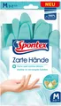 5x Spontex Handschuhe Haushalt zarte Hände mit sanftem Mandelöl Gr. 7-7,5 - M