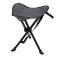 3-Bein Anglerhocker Klapphocker Campinghocker Falthocker Outdoor Tragegurt Grau