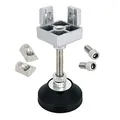 SCHMIDT systemprofile Fußverbinder 40x40mm Nut 8 Stellfuß M8 höhenverstellbar Nivellierfuß Standfuß Aluprofil-Zubehör