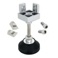 Stellfuß Fußverbinder 40x40 mm Nut 8 Standfuß M8 Aluminium Profil Nivellierfuß