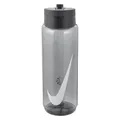 Nike TR Renew Recharge Straw Bottle 24oz 709 ml Trinkflasche Sportflasche Training Fitness, Anthracite/Black/White