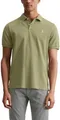 Marc OߴPolo Herren Kurzarm-Poloshirt aus Bio-Baumwolle Regular Fit, Grün (Olive), XS