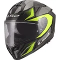 LS2 FF817 Challenger II Viper Helm, grau-gelb, Größe 3XL für Männer
