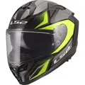 LS2 FF817 Challenger II Viper, Integralhelm - Schwarz/Grau/Neon-Gelb - 3XL