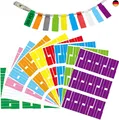 Kabeletikett, 300 Stück Aufkleber kabel etiketten, 10 Farben, Reißfest K