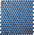 Knopfmosaik Rundmosaik Kobaltblau Duschtasse Fliesenspiegel Duschrückwand Küche