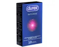 durex Kondome Intense Packung mit, 10 St., stimulierende Markenkondome für einen gemeinsamen Höhepunkt