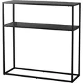osoltus Cube Industrie Stil Konsolentisch Konsole Stahl Schwarz 80 x 25 x 80 cm