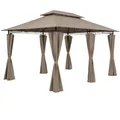 DeubaXXL DE Pavillon Topas Taupe 3x4m UV-Schutz 50+ 994680
