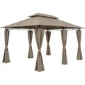 Pavillon Topas Taupe 3x4m UV-Schutz 50+