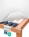 Beautissu Matratzenunterlage mit Noppen 140x200 cm BEAUTECT - Matratzenschoner Boxspringbett rutschfest Lattenrostauflage, Antirutschmatte Matratzen Unterlage - Lattenrostschoner mit Oeko-Tex Siegel