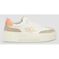 s.Oliver Sneakers Sneaker Sneaker mit Plateau-Sohle und Logo-Detail beige|bunt 37 EU