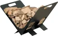 Holzkorb Kekai Leggio 32x42x80 cm aus Schmiedeeisen