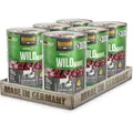 BELCANDO Baseline Nassfutter für Hunde, Wild & Ente, 6X 400g Dose, 70% Fleisch für ausgewachsene Hunde, Hundefutter nass ohne Getreide, Made in Germany