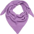 styleBREAKER Damen XXL Strick Dreieck Schal Einfarbig mit Reiskorn Strickmuster, Warmes Herbst Winter Maxi Dreieckstuch 01020048, Farbe:Flieder