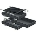 HETTICH Systema Top 2000 Container-Set Silent System, Teilauszug, ET 530mm,schw.