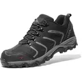 Herren Wanderschuhe Trekkingschuhe Outdoorschuhe Wasserdicht Kletterschuhe, Farbe: Schwarz, Größe: 47 - Schwarz - 47