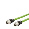 METZ CONNECT Verbindungsleitung M12 ST-M12 ST, 8-pol X-kodiert, gerade-gerade, 2 m Industrial