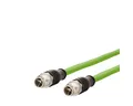 Metz Connect Verbindungsleitung M12 ST-M12 ST, 8-pol X-kodiert LAN-Kabel, M12-X Männlich (Stecker), M12-X Männlich (Stecker) (200.0 cm), gerade-gerade