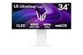 LG UltraGear™ 34GX90SA-W 34 Zoll Curved UWQHD OLED Smart Gaming-Monitor, webOS 24, 240Hz, 0,03ms, DisplayHDR True Black 400, AMD FreeSync Premium, 1x USB-C (65W), 2x HDMI 2.1, 1x DisplayPort 1.4, Weiß